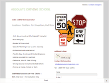 Tablet Screenshot of absolutedrivingschool.com